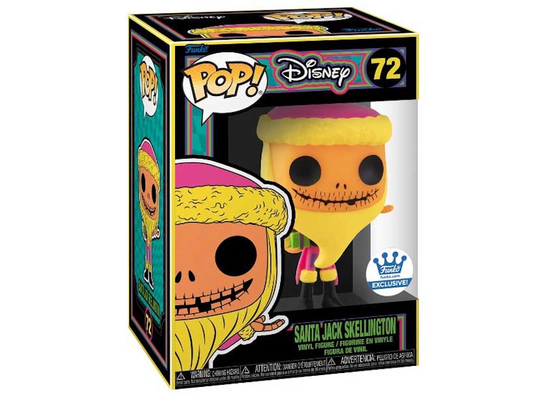 Funko Pop! Disney Santa Jack Skellington Blacklight Funko Shop Exclusive Figure #72