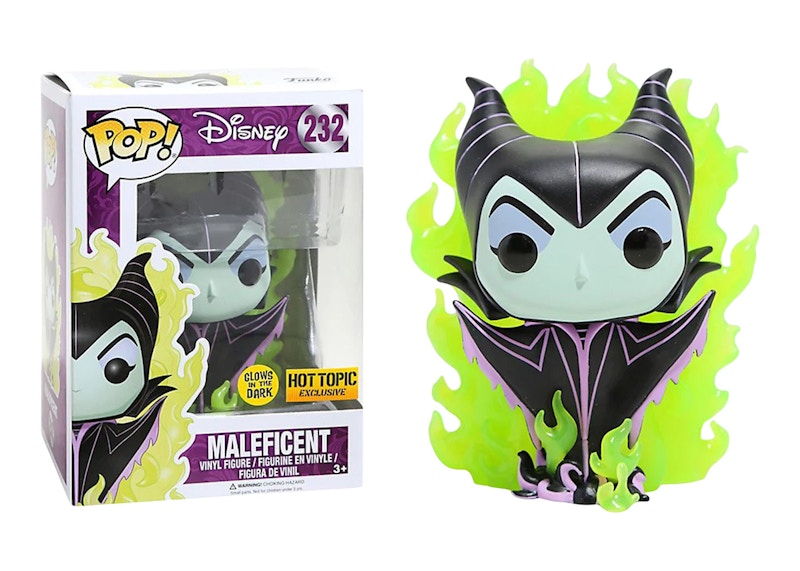Funko Pop! Disney Sleeping Beauty Maleficent Green Flames (Glow) Hot Topic Exclusive Figure #232
