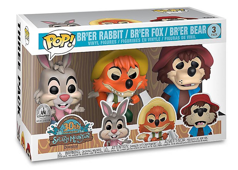 Funko Pop! Disney Splash Mountain 30th Anniversary Disney Parks Exclusive Figure 3-Pack