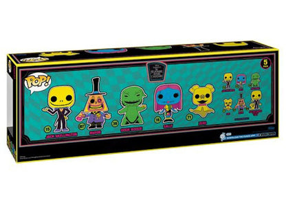 Funko Pop! Disney The Night Before Christmas Black Light Jack Skellington/Mayor/Oogie Boogie/Sally/Zero Walmart Exclusive 5-Pack