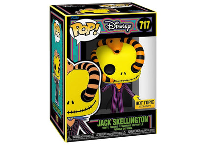 Funko Pop! Disney The Nightmare Before Christmas Black Light Jack Skellington Hot Topic Exclusive Figure #717