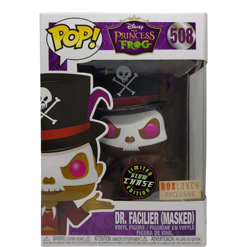 Funko Pop! Disney The Princess and the Frog Dr. Facilier (Masked) (Glow Chase) Box Lunch Exclusive Figure #508
