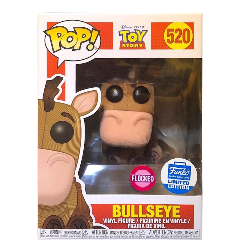 Funko Pop! Disney Toy Story Bullseye (Flocked) Funko Shop Edition Figure #520