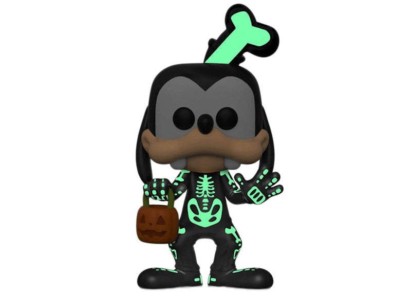 Funko Pop! Disney Trick or Treat Goofy (Skeleton) GITD Entertainment Earth Exclusive Figure #1221