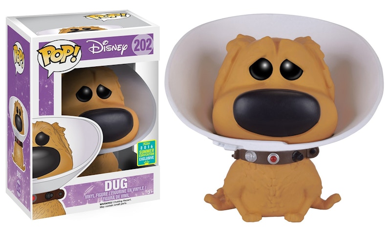 Funko Pop! Disney Up! Dug (with Cone) SDCC Figure #202