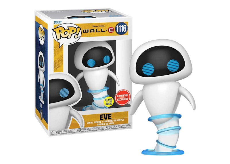 Funko Pop! Disney Wall-E Eve (Glow) GameStop Exclusive Figure #1116