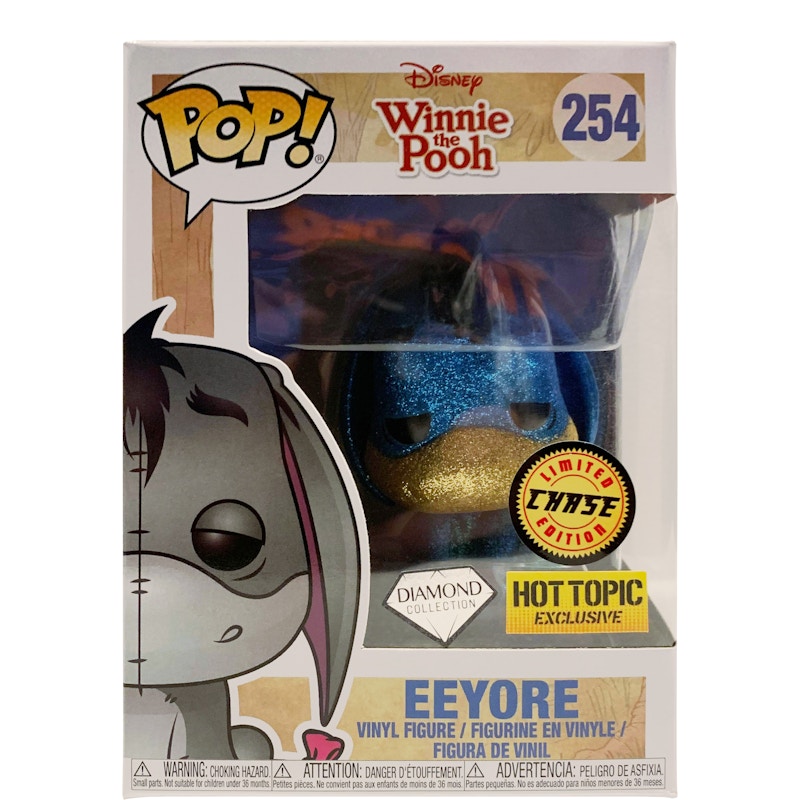 Funko Pop! Disney Winnie The Pooh Eeyore (Glitter) (Diamond Collection) (Chase) Hot Topic Exclusive Figure #254