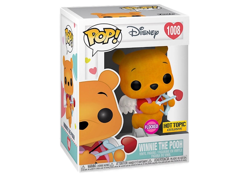 Funko Pop! Disney Winnie The Pooh (Valentines Day) Flocked Hot Topic Exclusive Figure #1008