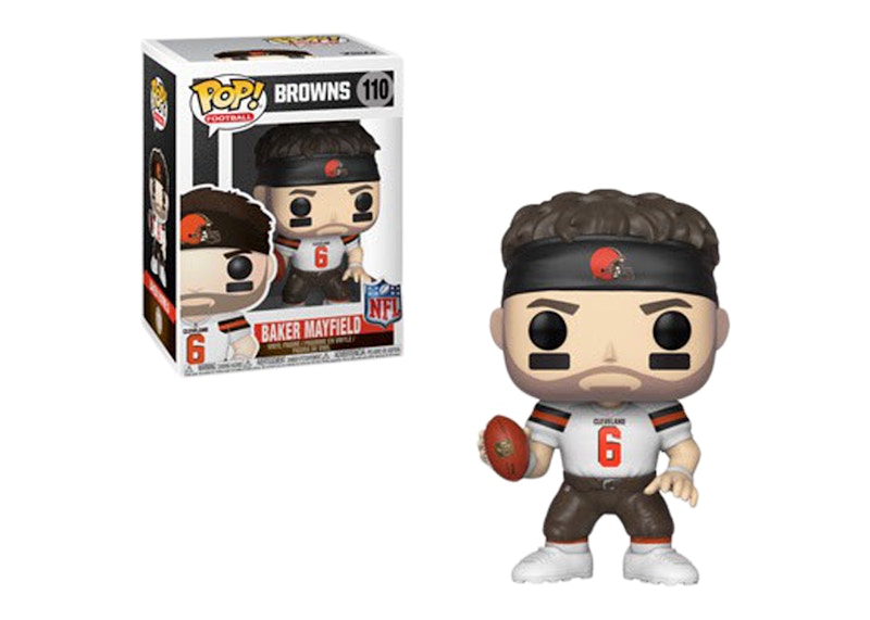 Funko Pop! Football Cleveland Browns Baker Mayfield White Jersey Figure #110