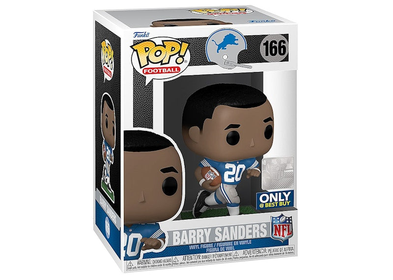Funko Pop! Football Detroit Lions Barry Sanders Best Buy Exclusive Figure #166