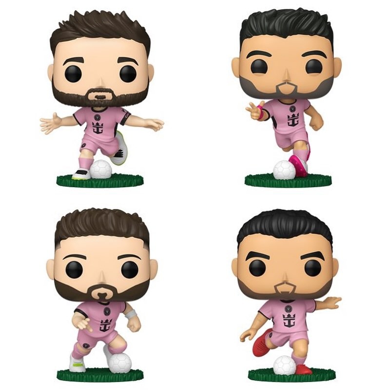 Funko Pop! Football Miami CF Lionel Messi Luis Suarez/Jordi Alba/Sergio Busquets Funko Exclusive 4 Pack