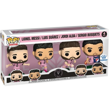 Funko Pop! Football Miami CF Lionel Messi Luis Suarez/Jordi Alba/Sergio Busquets Funko Exclusive 4 Pack