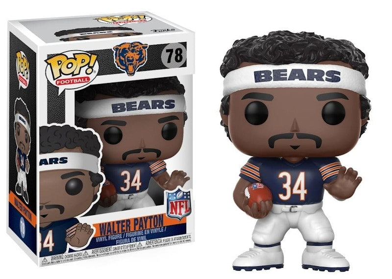 Funko Pop! Football NFL Chicago Bears Walter Payton Figure #78 Blue Jersey