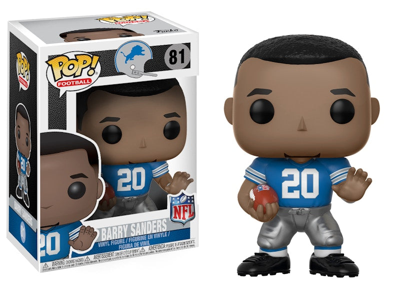 Funko Pop! Football NFL Detroit Lions Barry Sanders Figure #81