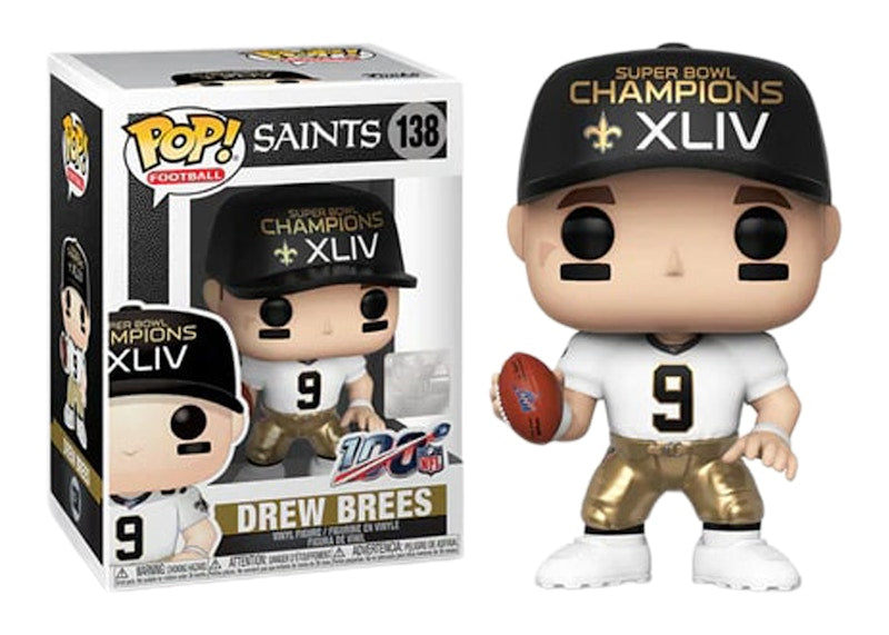 Funko Pop! Football New Orleans Saints Drew Brees SB Champions XLIV Figure #138