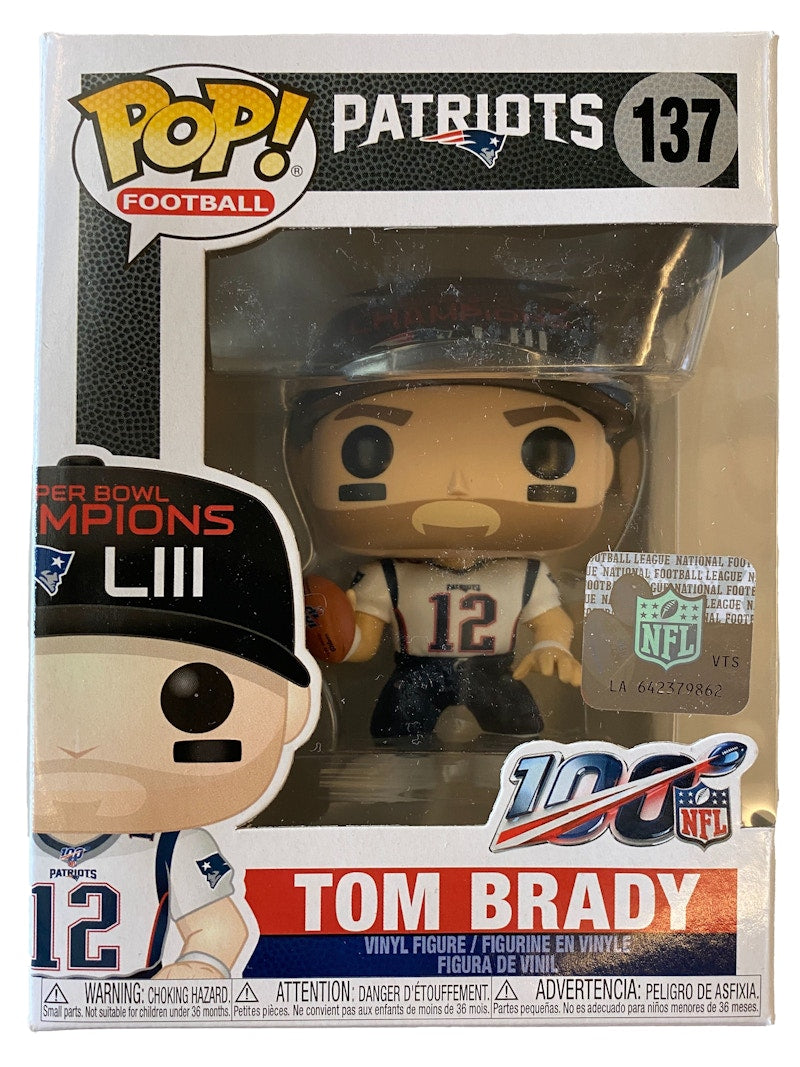 Funko Pop! Football Patriots Tom Brady NFL Sticker Figure #137