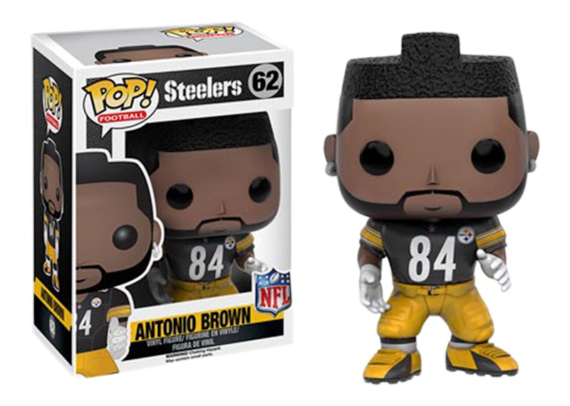 Funko Pop! Football Pittsburgh Steelers Antonio Brown Black Jersey Figure #62