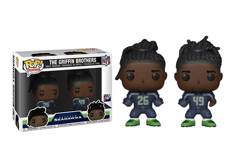 Funko Pop! Football Seattle Seahawks Griffin Brothers Shaquem & Shaquill 2 Pack