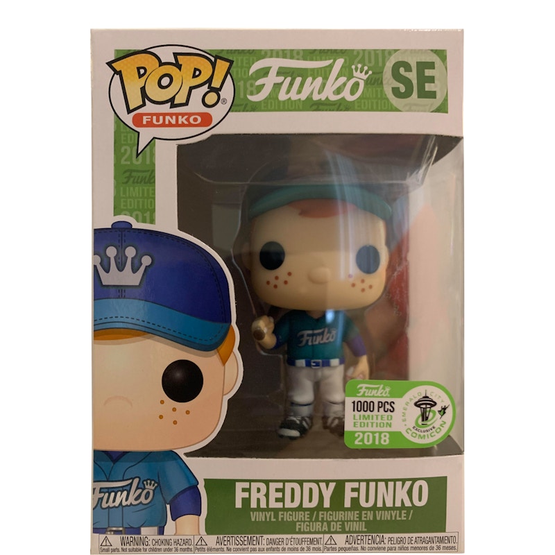 Funko Pop! Freddy Funko (Baseball) (Teal) Emerald City Comic Con Special Edition