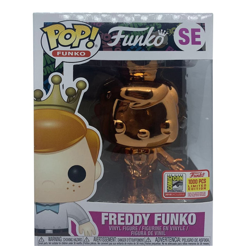 Funko Pop! Freddy Funko Bowtie (Orange Chrome) SDCC Special Edition