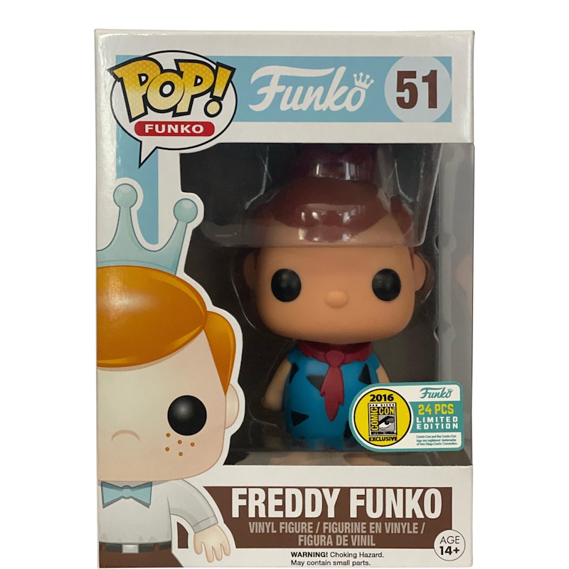Funko Pop! Freddy Funko (as Fred Flintstone) (Blue) SDCC Figure #51
