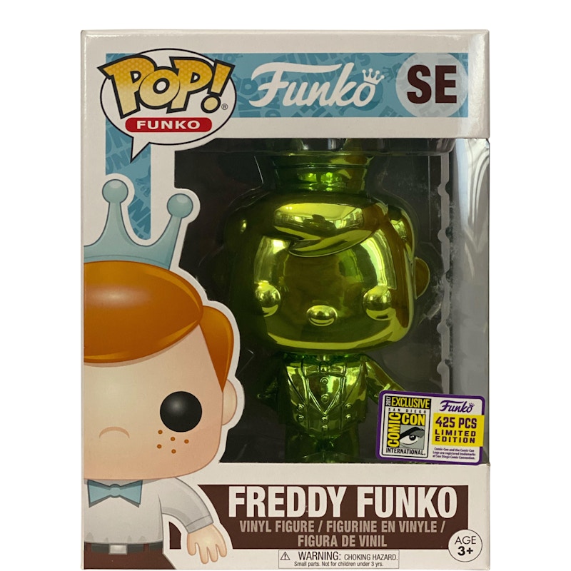 Funko Pop! Freddy Funko (in Tuxedo) (Chrome Green) SDCC Special Edition