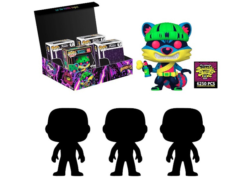 Funko Pop! Fundays Blacklight Bandits 2022 Box of Fun (Edition of 6250) Sealed 4-Pack