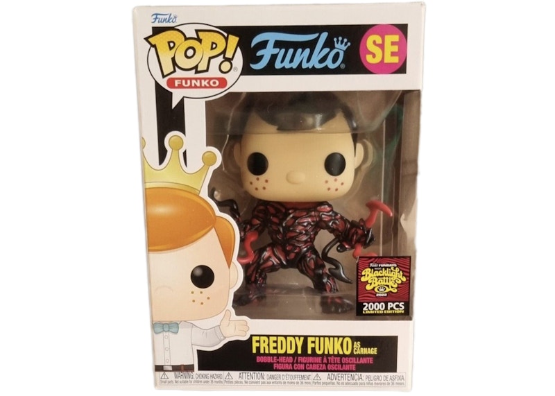 Funko Pop! Fundays Box of Fun Blacklight Battle Freddy Funko As Carnage Metallic SE (LE 2000)