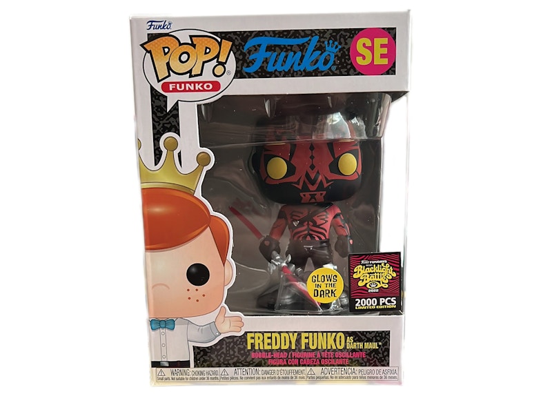 Funko Pop! Fundays Box of Fun Blacklight Battle Freddy Funko As Darth Maul GITD SE (LE 2000)