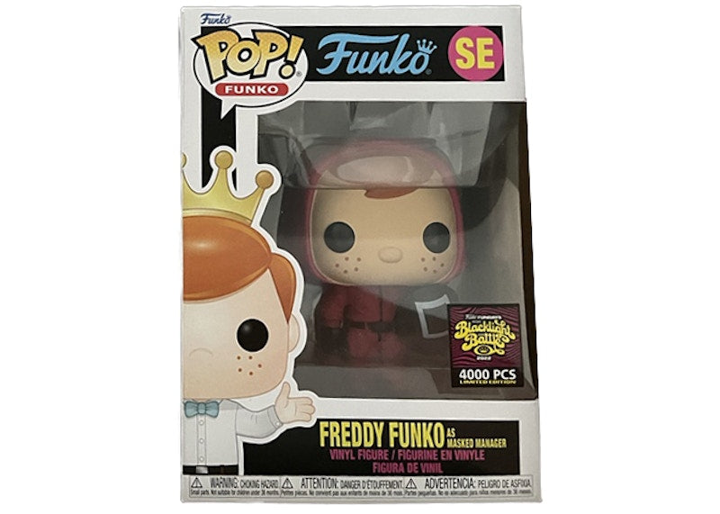 Funko Pop! Fundays Box of Fun Blacklight Battle Freddy Funko As Masked Manager SE (LE 4000)