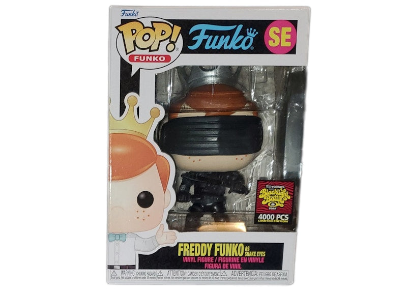 Funko Pop! Fundays Box of Fun Blacklight Battle Freddy Funko As Snake Eyes SE (LE 4000)
