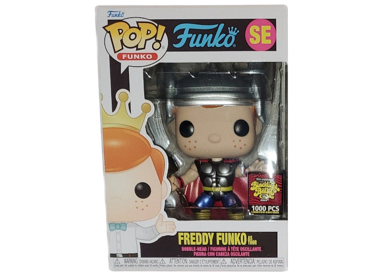Funko Pop! Fundays Box of Fun Blacklight Battle Freddy Funko As Thor Metallic SE (LE 1000)