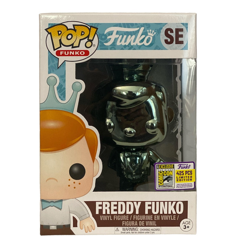 Funko Pop! Freddy Funko (Bowtie) Blue Green Chrome SDCC Special Edition