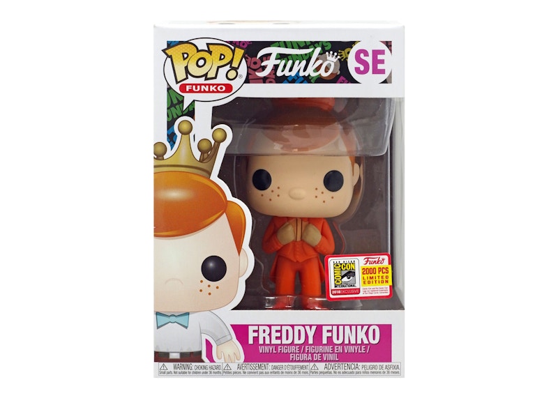Funko Pop! Funko Freddy Funko Orange Tux SDCC Exclusive Figure #SE