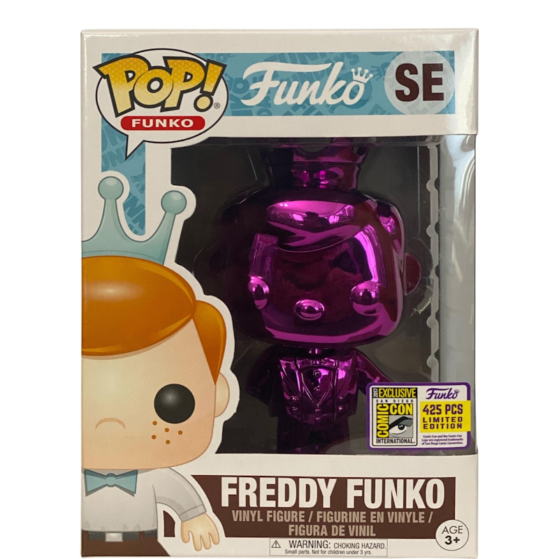Funko Pop! Freddy Funko (Bowtie) Magenta Chrome SDCC Special Edition