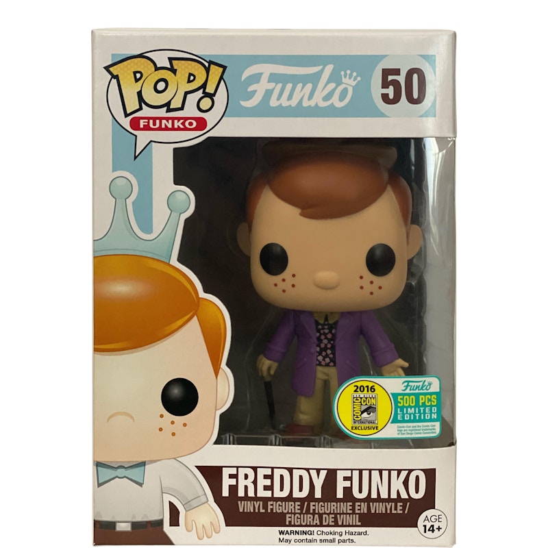 Funko Pop! Funko Freddy Funko Willy Wonka SDCC Figure #50