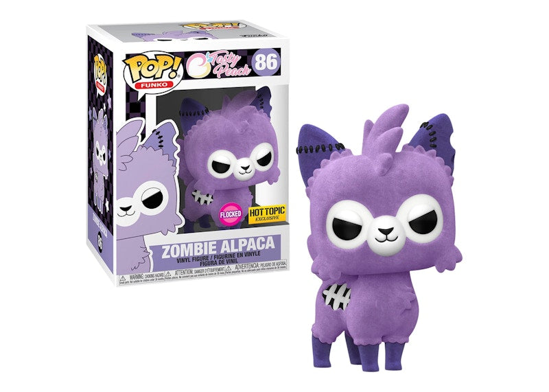 Funko Pop! Funko Tasty Peach Zombie Alpaca (Flocked) Hot Topic Exclusive Figure #86