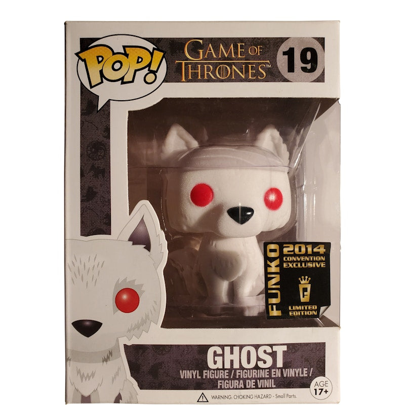 Funko Pop! Game Of Thrones Ghost (Flocked) Convention Exclusive Figure #19