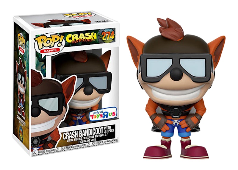 Funko Pop! Games Crash Bandicoot Crash Bandicoot Jet Pack Toys 'R Us Exclusive Figure #274