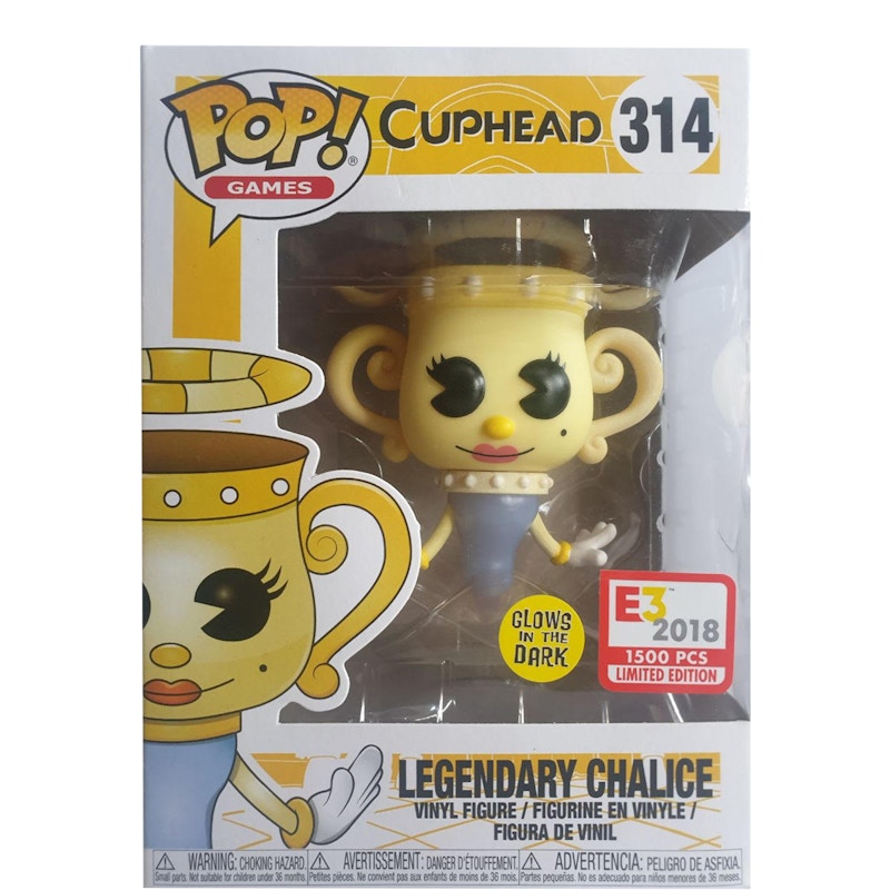 Funko Pop! Games Cuphead Legendary Chalice (Glow) E3 Edition Figure #314