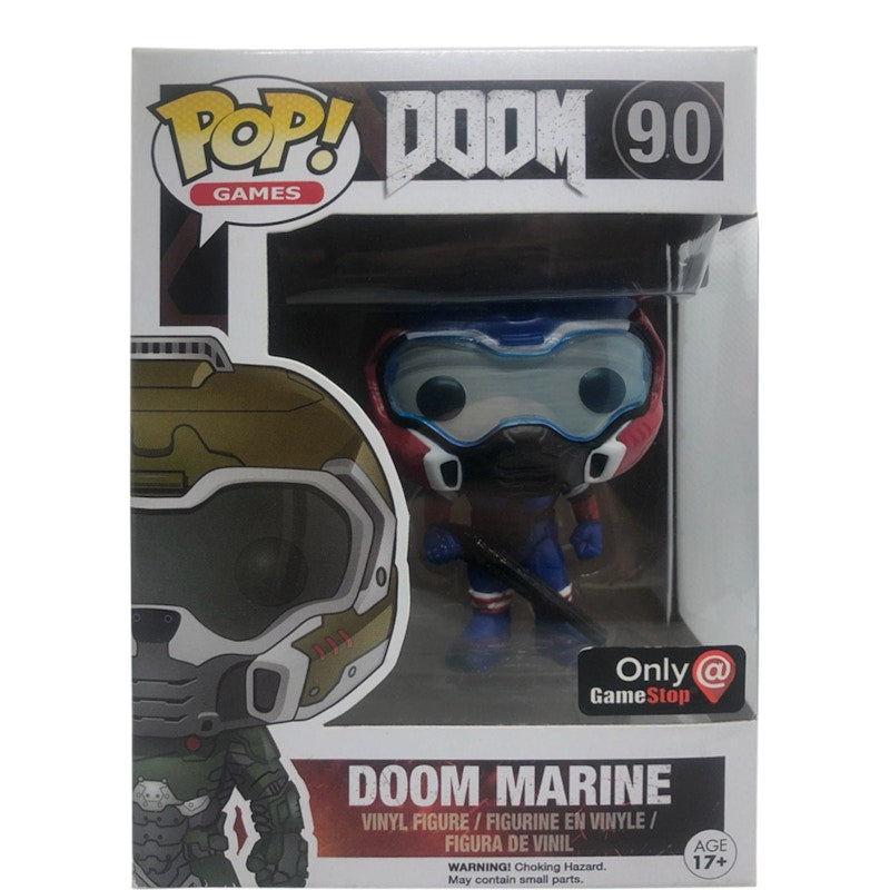 Funko Pop! Games Doom Marine GameStop Exclusive Figure #90