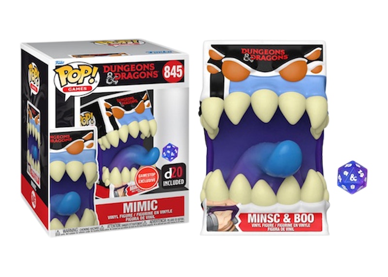 Funko Pop! Games Dungeons & Dragons Mimic Minsc & Boo GameStop Exclusive Figure #845