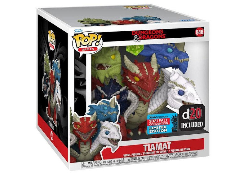 Funko Pop! Games Dungeons & Dragons Tiamat (D20 Included) 2021 Fall Convention Exclusive Figure #846