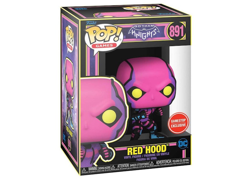 Funko Pop! Games Gotham Knights Black Light Red Hood GameStop Exclusive Figure #891
