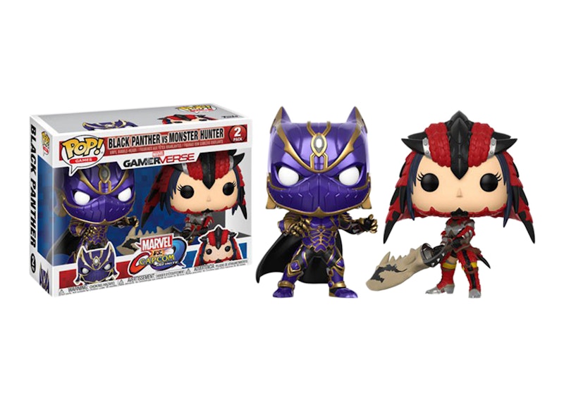 Funko Pop! Games Marvel vs Capcom: Infinite Black Panther & Monster Hunter 2 Pack