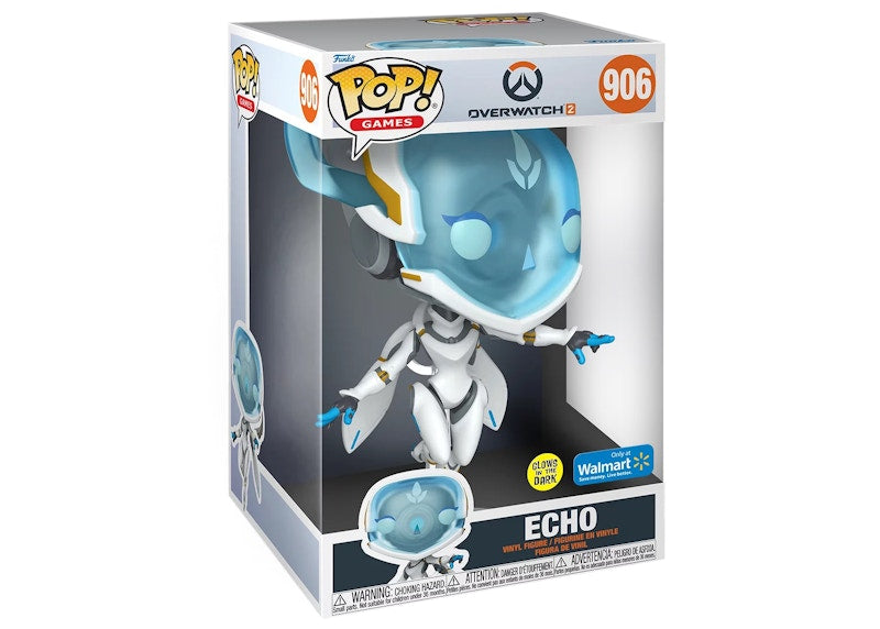 Funko Pop! Games Overwatch 2 Echo 10 Inch GITD Walmart Exclusive Figure #906
