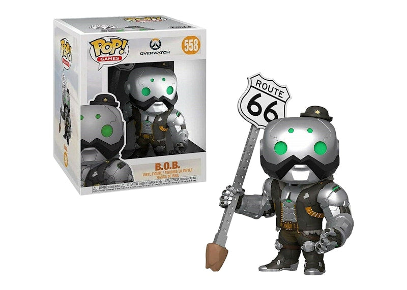 Funko Pop! Games Overwatch B.O.B Super-Sized 6 Inch Figure #558