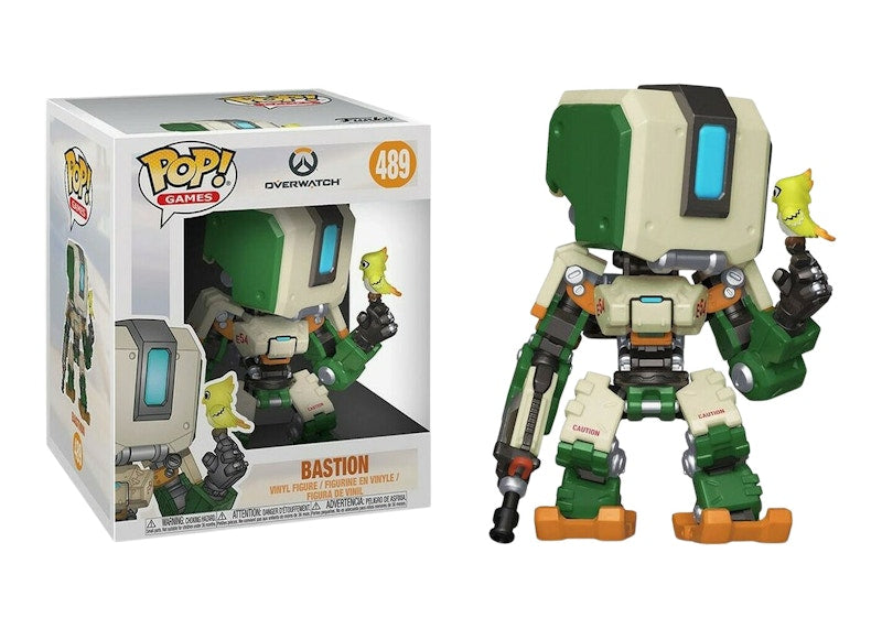 Funko Pop! Games Overwatch Bastion Super-Sized 6 Inch Figure #489