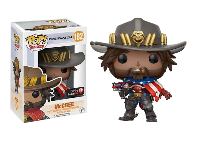 Funko Pop! Games Overwatch McCree USA GameStop Exclusive Figure #182