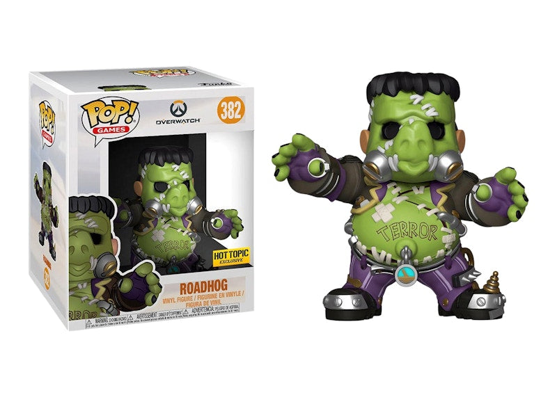 Funko Pop! Games Overwatch Roadhog Junkenstein's Monster Hot Topic Exclusive 6 Inch Figure #382